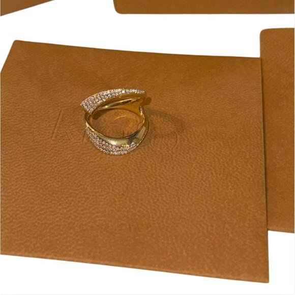 KLOTO Apex Ring 18K Gold Diamonds $3250 NEW Sz 5 - Picture 8 of 13